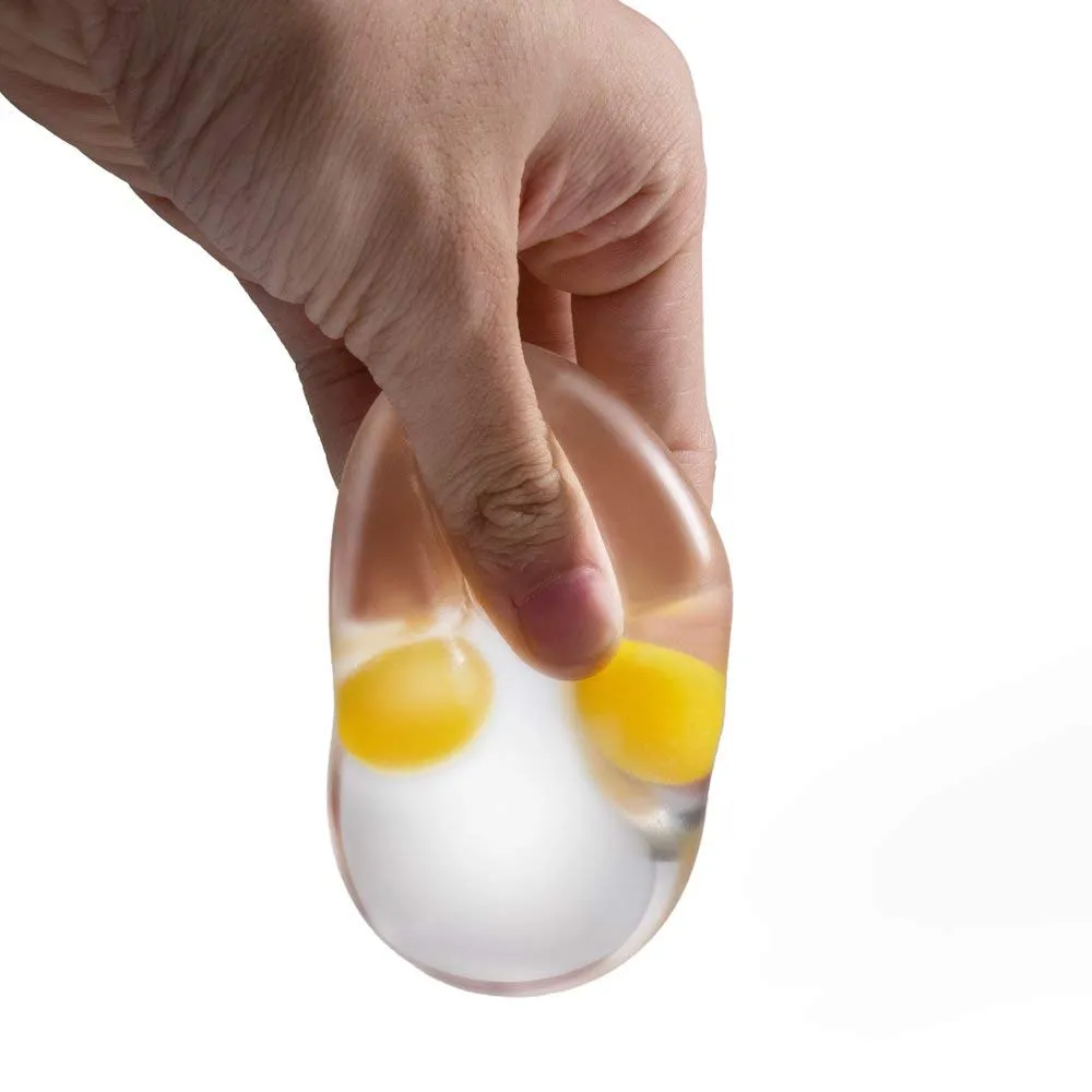 PROLOSO Egg Splat Ball Squishy Toys - Stress Relief Eggs Yolk Balls for Children & Adults