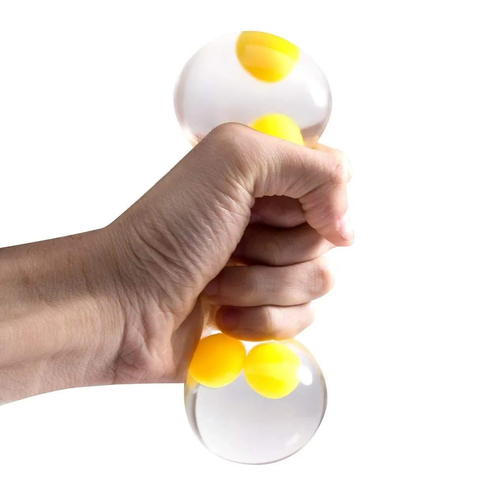 PROLOSO Egg Splat Ball Squishy Toys - Stress Relief Eggs Yolk Balls for Children & Adults