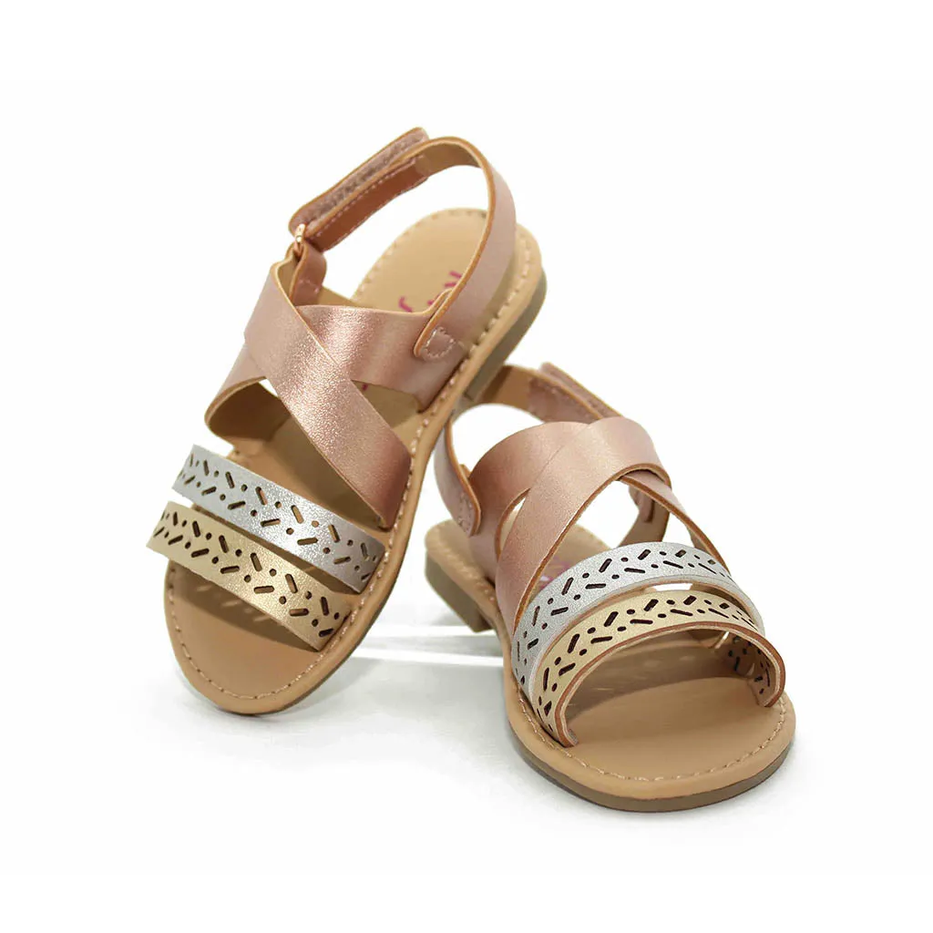 Rachel Lil Duna Sandals Multi Metallic Walkers Toddlers Kids Girls - Kids Shoes