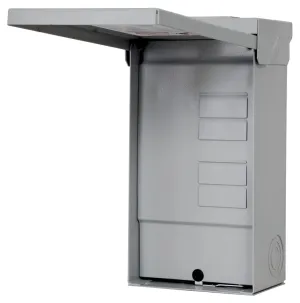 Siemens Murray EQ W0408ML1125U Load Center, 125 A, 4 -Space, 8 -Circuit, Main Lug, NEMA 3R Enclosure, Gray :EA: QUANTITY: 1