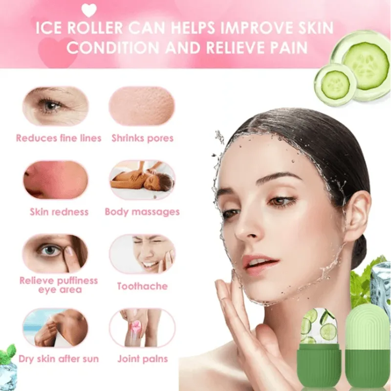 Silicone Ice Face Roller Massager