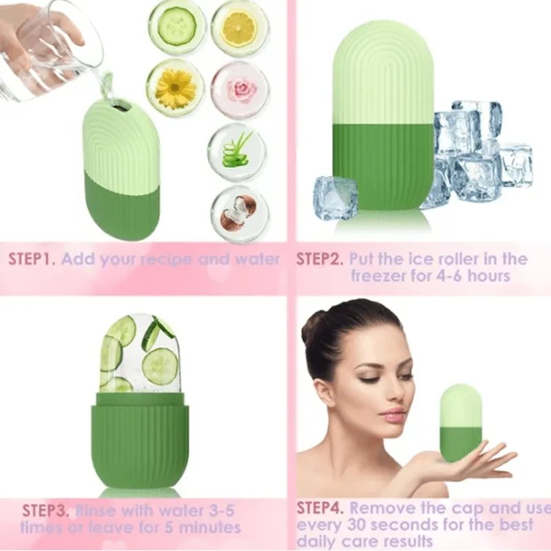 Silicone Ice Face Roller Massager