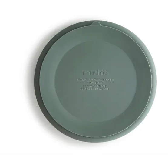 Silicone Suction Plate- Cambridge Blue