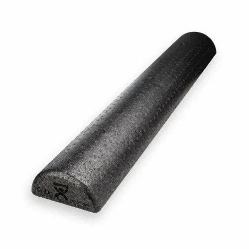 Therapy Foam Roller CanDo  Slim Half-Round Black EPP Foam 6 X 36 Inch Count of 1 By Fabrication Enterprises