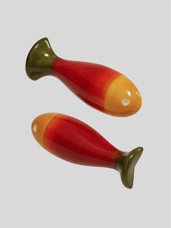 Wooden Fish Fridge Magnets set of 2